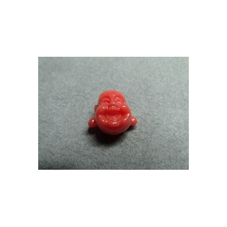 Tête Boudha Corail 12mm (x1)