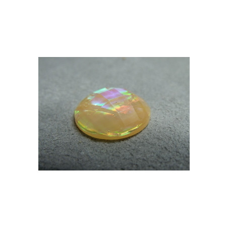 Cabochon en Résine Nacre Approx 18mm Orange (X1)