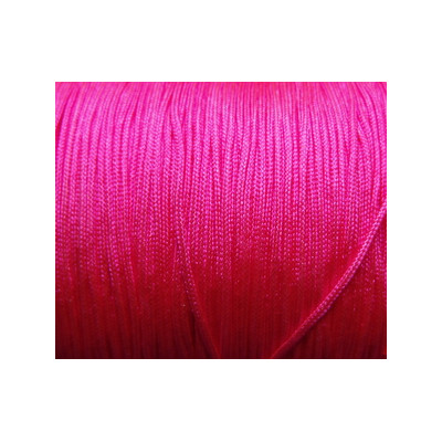 Cordon Polyamide Rose Fluo 0.8mm (X1m)