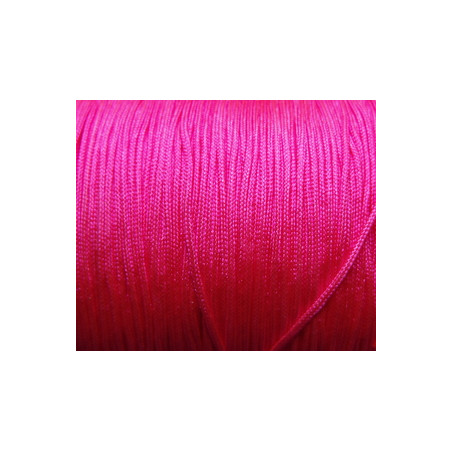 Cordon Polyamide Rose Fluo 0.8mm (X1m)