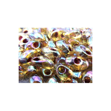 LMA-2161 Long Magatamas 4X7mm Colorado AB (=DB861) (x boite de 10gr)