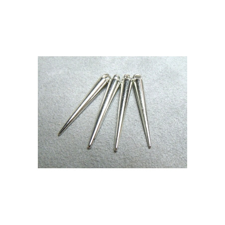 Spikes 35X5mm Vieil Argent (X20)