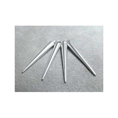 Spikes 35X5mm Argent (X20) 