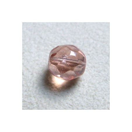 Facettes en verre de Bohême 8mm Rosaline (x10)