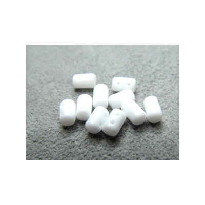 Perles Rullas Opaque Chalkwhite 5X3mm (10gr)