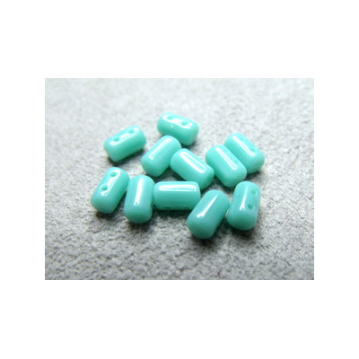 Perles Rullas Opaque Turquoise Green 5X3mm (10gr)