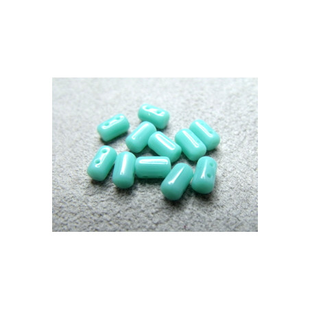 Perles Rullas Opaque Turquoise Green 5X3mm (10gr)