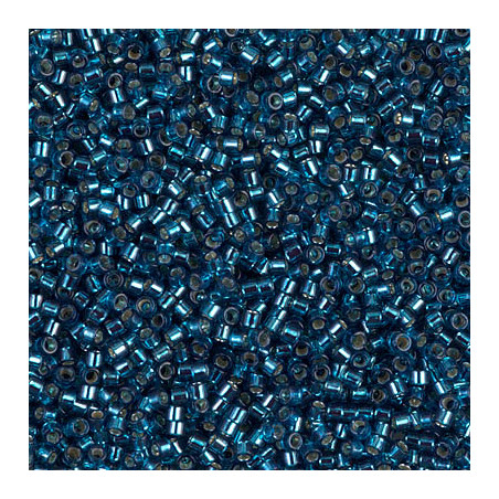 DB0608 Delicas 11/0 Dyed Silver LD Blue Zircon (x5gr)