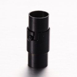 Fermoir Magnétique Acier Inoxydable Noir 18X8mm (x1) 