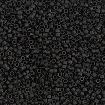 DB0310 Delicas 11/0 Matte Black (=R401F) (x8gr)