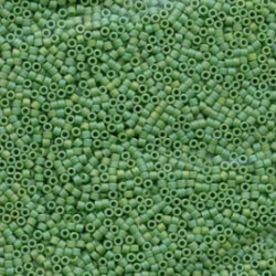 DB0877 Delicas 11/0 Vert Moyen AB Mat Opaque (=R411FR) (x 5gr)