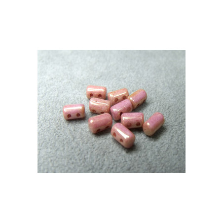 Perles Rullas Rose ceramic look 5X3mm (10gr) 