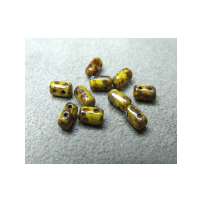 Perles Rullas Dark Jonquille Travertin 5X3mm (10gr) Perles Rullas Dark Jonquille Travertin 5X3mm (10gr)