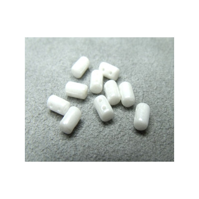 Perles Rullas White ceramic look 5X3mm (10gr) 