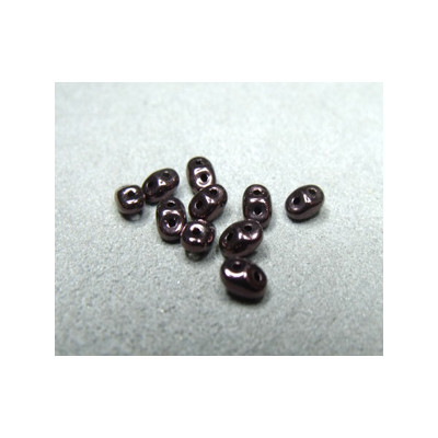 Perles Super Duo 2,5X5mm Jet Véga (x sachet de 10gr env.) Perles Super Duo 2,5X5mm Jet Véga (x sachet de 10gr env.)