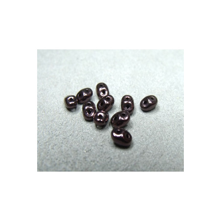 Perles Super Duo 2,5X5mm Jet Véga (x sachet de 10gr env.) 