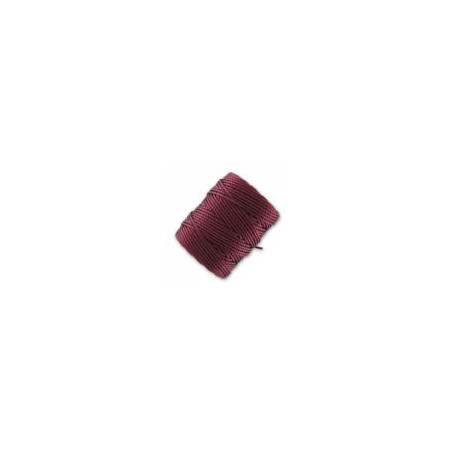 Fil C-lon Beading Cord Rouge foncé 0.9mm(X1mètre)