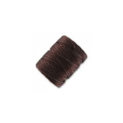 Fil C-lon Beading Cord Brun O.9mm(X1mètre)