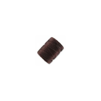 Fil C-lon Beading Cord Brun O.9mm(X1mètre)