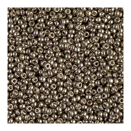 R11-4222 Rocailles 11/0 Galva Duracoat - Pewter (x 10gr) 