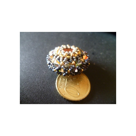 Schéma Beaded Bead "Aérobole" de Jenny - English version