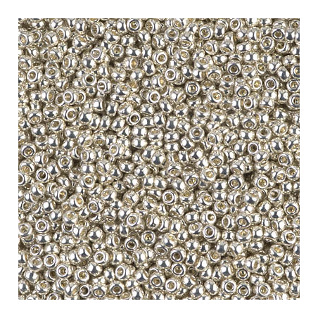 R11-1051 (181) Rocailles 11/0 Argent Galva (=DB035) (x 10gr) 