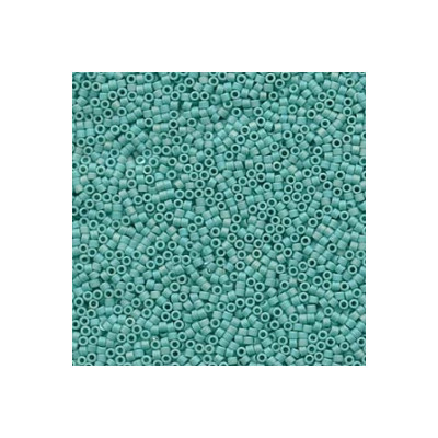 DB0878 Delicas 11/0 Matte Opaque Turquoise Green AB (=R412FR) (x 5gr)