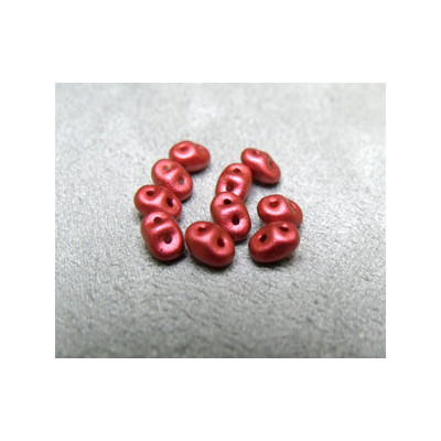 Perles Super Duo 2,5X5mm Red Mat (x 10gr env.) 