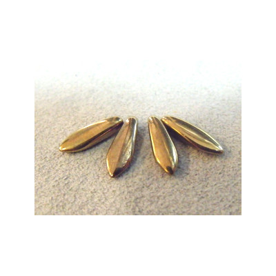 Dague en verre de Bohême 5x16mm - Gold Bronze (x20) 