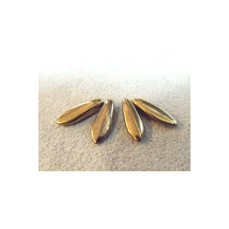 Dague en verre de Bohême 5x16mm - Gold Bronze (x20) 