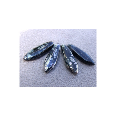 Dague en verre de Bohême 5x16mm - Jet picasso (x20)