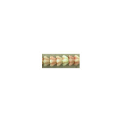 Perles Bells Flowers 8X6mm Pistachio Raspberry Swirl (X10)