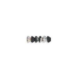 Perles Bells Flowers 8X6mm Matte Jet Vitrail (X10)     