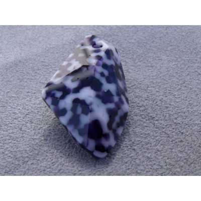 Goutte Diforme Tachetée Bleu 40mm (x1) Goutte Diforme Tachetée Bleu 40mm (x1)