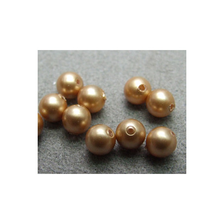 Perle ronde nacrée Swarovski 4mm Rose Gold (x20)