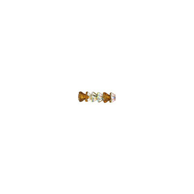 Perles Bells Flowers 8X6mm Vitrail Topaz (X10) 