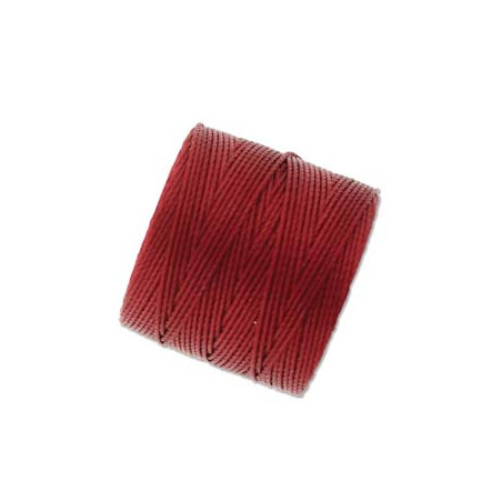 Fil S-lon Bead Cord Red Hot 0.7mm (X1m)