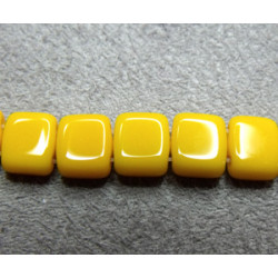 Perles Tiles 6X6X3mm SunFlower Yellow (X50)