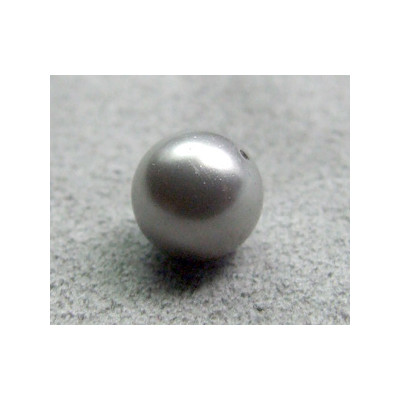 Perle ronde 8mm nacrée Swarovski Grey (x5) 